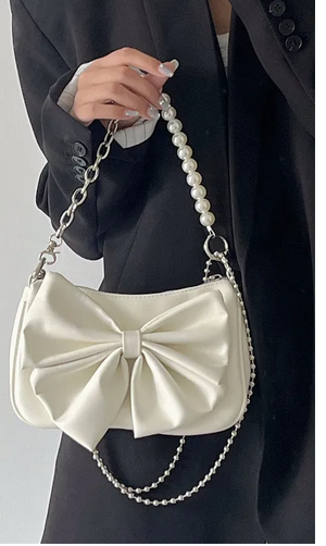dressy handbag with bow